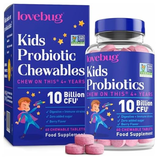 Lovebug Probiotics for Kids 60 Chewables