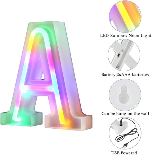 Miniatura 4 de Lámparas de luz LED en formas de letras y números