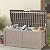 Trygoal 120 Outdoor Storage Box, Waterproof Resin Deck Box for Indoor & Outdoor Use, Lockable Storage Bench with Piston Hinge, Storage Bin for Patio Cushions, Garden Tools, Package Delivery, Grey