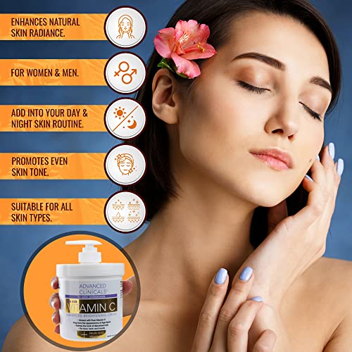 Advanced Clinicals CL10141 Vitamin C Cream Face & Body Lotion Moisturizer thumb #7