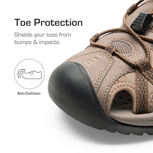 Image of DREAM PAIRS Men's Hiking Sport Water Sandals