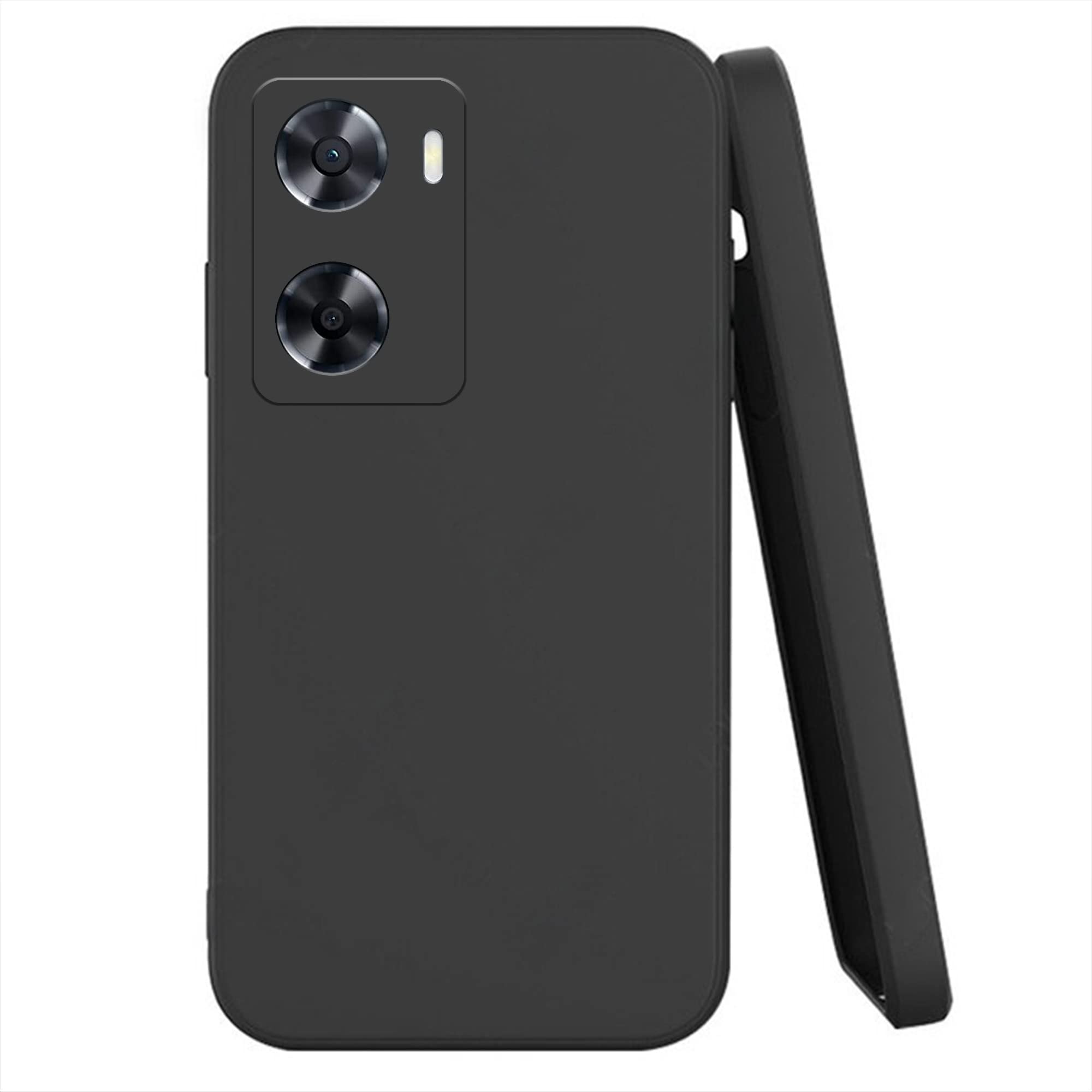 Knotyy Ultra Soft Rubberised Back Cover for Oppo A57 | Inner Velvet Fabric Lining | Matte Silicone Flexible |Raised Bumps for Camera & Screen Protection Back Case Cover - Black (B0C1P3TPD3) Amazon Price History, Amazon Price Tracker