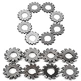 DYRABREST 8 Pcs/Set Involute Gear Cutter DP8 DP10 DP16 DP20 DP22 PA14-1/2 HSS 8H Set for Milling Mac