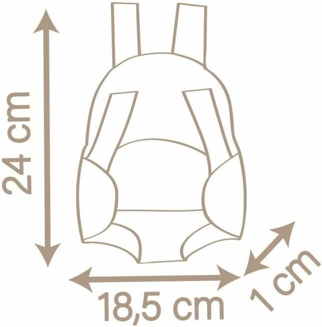 Smoby - Baby Nurse - Baby Carrier - for Dolls and Dolls up to 42 cm - 2 Adjustable Straps - From 3 Years
