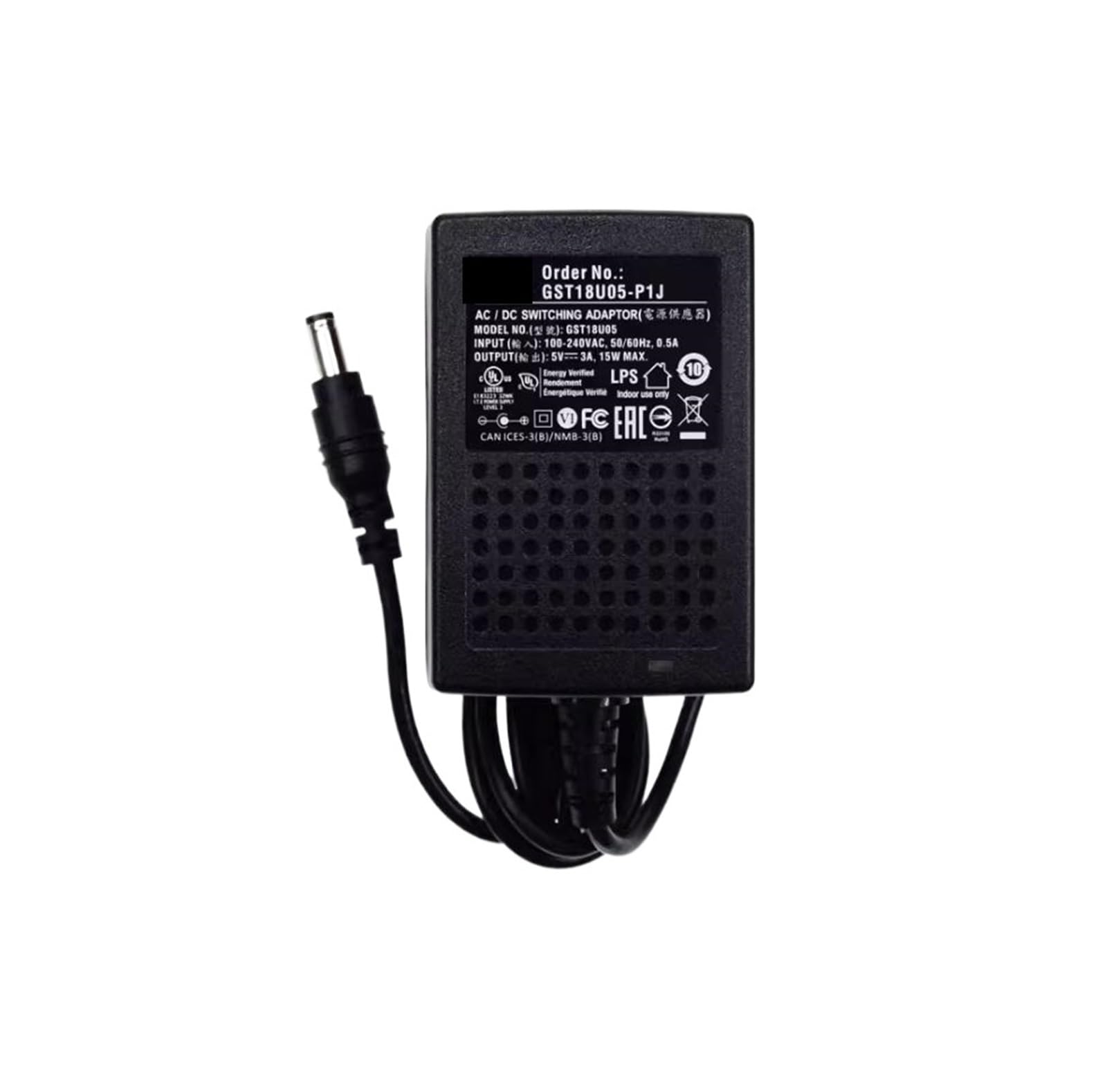 Adaptateur secteur 18W GST18U bloc d'alimentation universel multi-tension