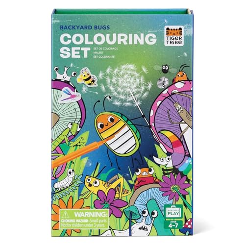 Mallette coloriage anti-ennui Tiger Tribe avec boîte magnétique pour le voyage