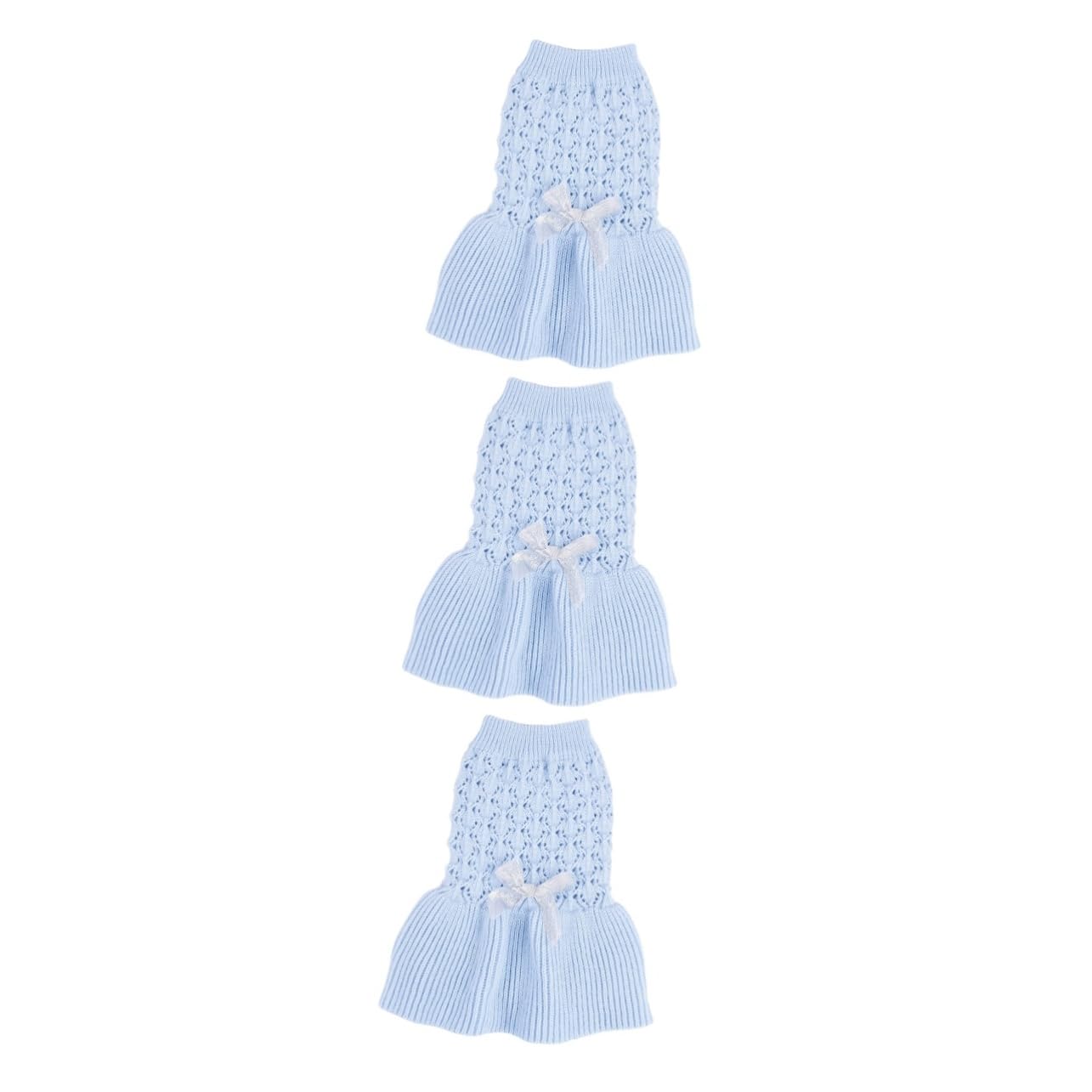 Beavorty 3pièces Pull Printemps pour Chiens Et Vêtements Confortables Laine pour Chiens Et Couleur Bleue s