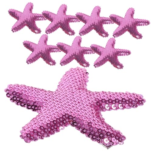 DEARMAMY 8 Horquillas Con Forma De Estrella Y Lentejuelas Para El Pelo Pequeñas Y Bonitas Para Niñas Con Estilo De De Imitación Accesorios Para El Pelo De Estrellas De