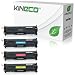 Produktbild Kineco 4 Toner kompatibel mit HP CE410X CE411A CE412A CE413A Laserjet Pro 300 Color M351a MFP M375nw 400 M451dn dw nw M475dn dw - 305A/X - Schwarz 4.000 Seiten, Color je 2.600 Seiten