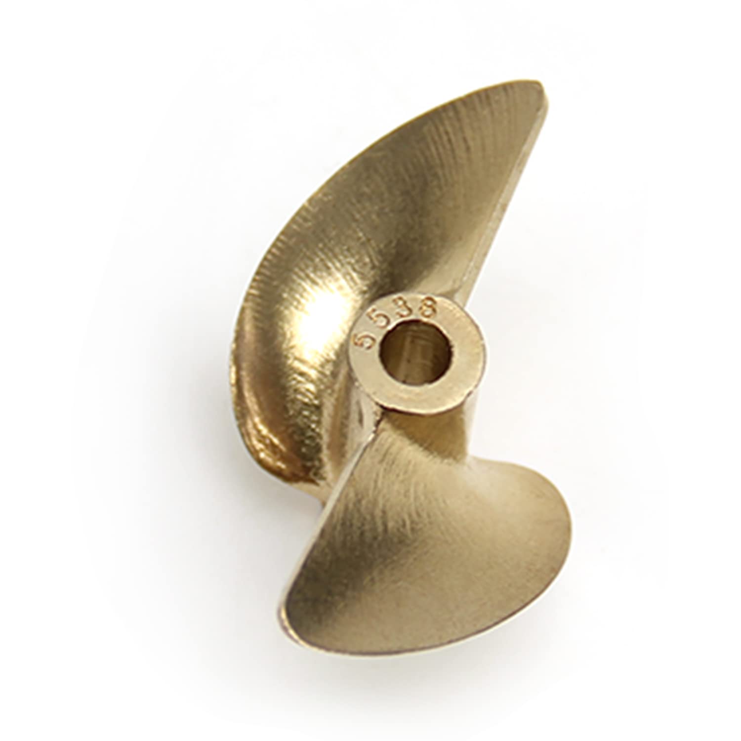 Fielect 2 Blades CCW Propeller for Ship Model Rc Boat Propeller Model Golden Brass Paddle 38mm Diameter 52mm Pitch 4mm Hole Dia