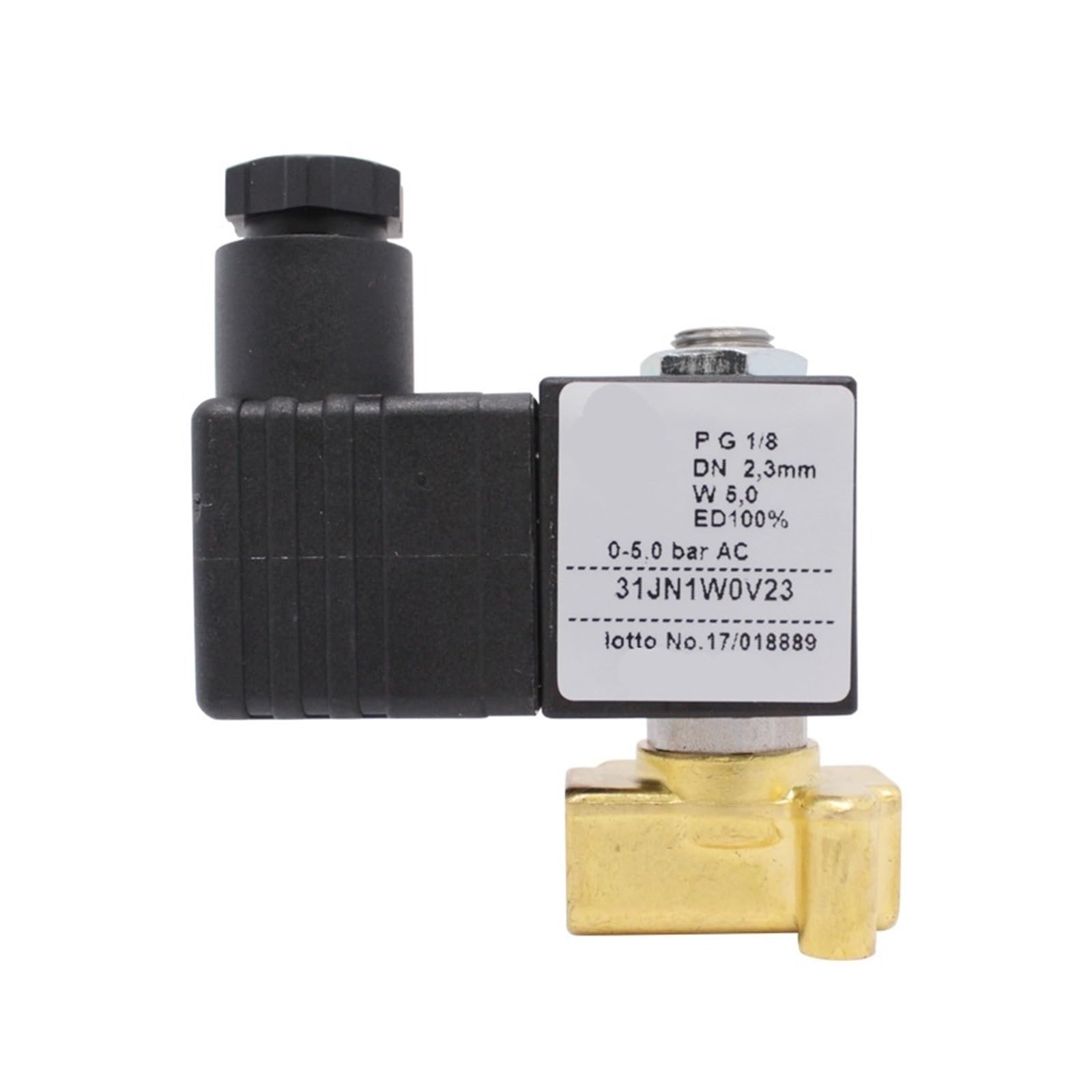 PXQCHAVLN 31JN1W0V12 31JN1W0V23 General Purpose Three-Way Solenoid valves Direct Acting G1/8 Brass Threaded Connection(Ac220v,31JN1W0V23)