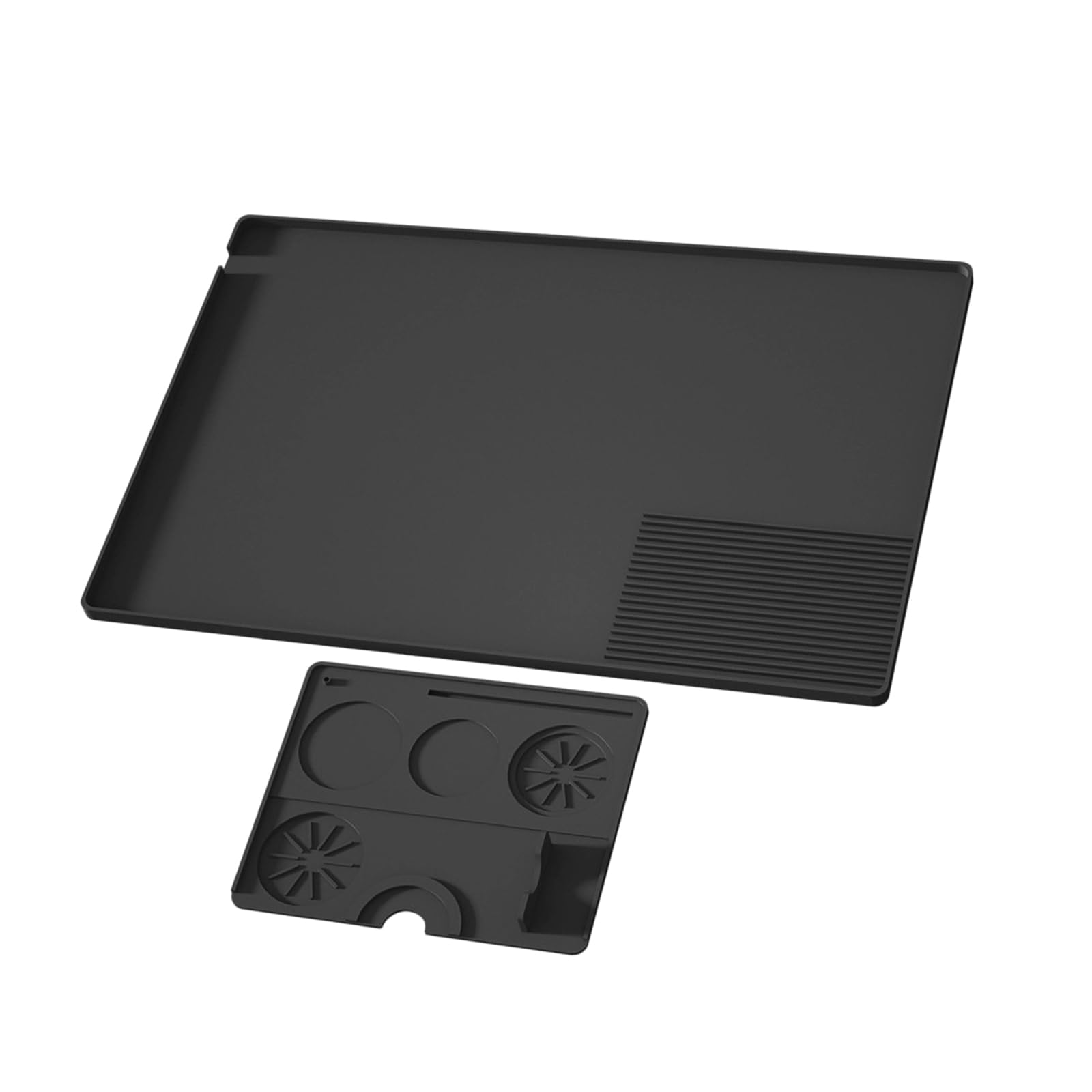 Kaeltsyn Multipurpose Heatproof Silicone Pad for Coffee Equipment and Hot Beverage Appliances Nonslip Finishes and Raised Border Nonslip Coffee Machine Pad