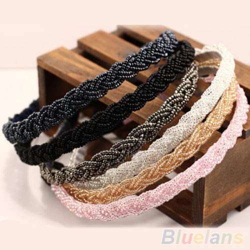 Traziewell Cerchietto Per Capelli Con Strass Di Cristallo - Fascia Stretch Regolabile Per Donne E Ragazze - Per Matrimoni E Feste