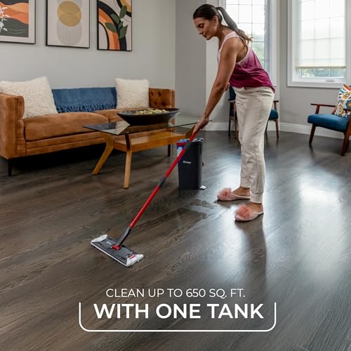 O-Cedar H2prO Flat Mop System | Quick Everyday Cleaning | Dual-Tank Fresh Water System | Machine Washable Reusable Microfiber Mop Pad | Safe on Hardwood, Tile & Vinyl Floors - image 8