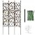 WellSign Garden Trellis for Climbing Plants Outdoor 63 Inch, Plastic Coated Iron Pipe Metal Support Wall Tall Plant Trellis Fence with Ties for Ivy Vines Rose