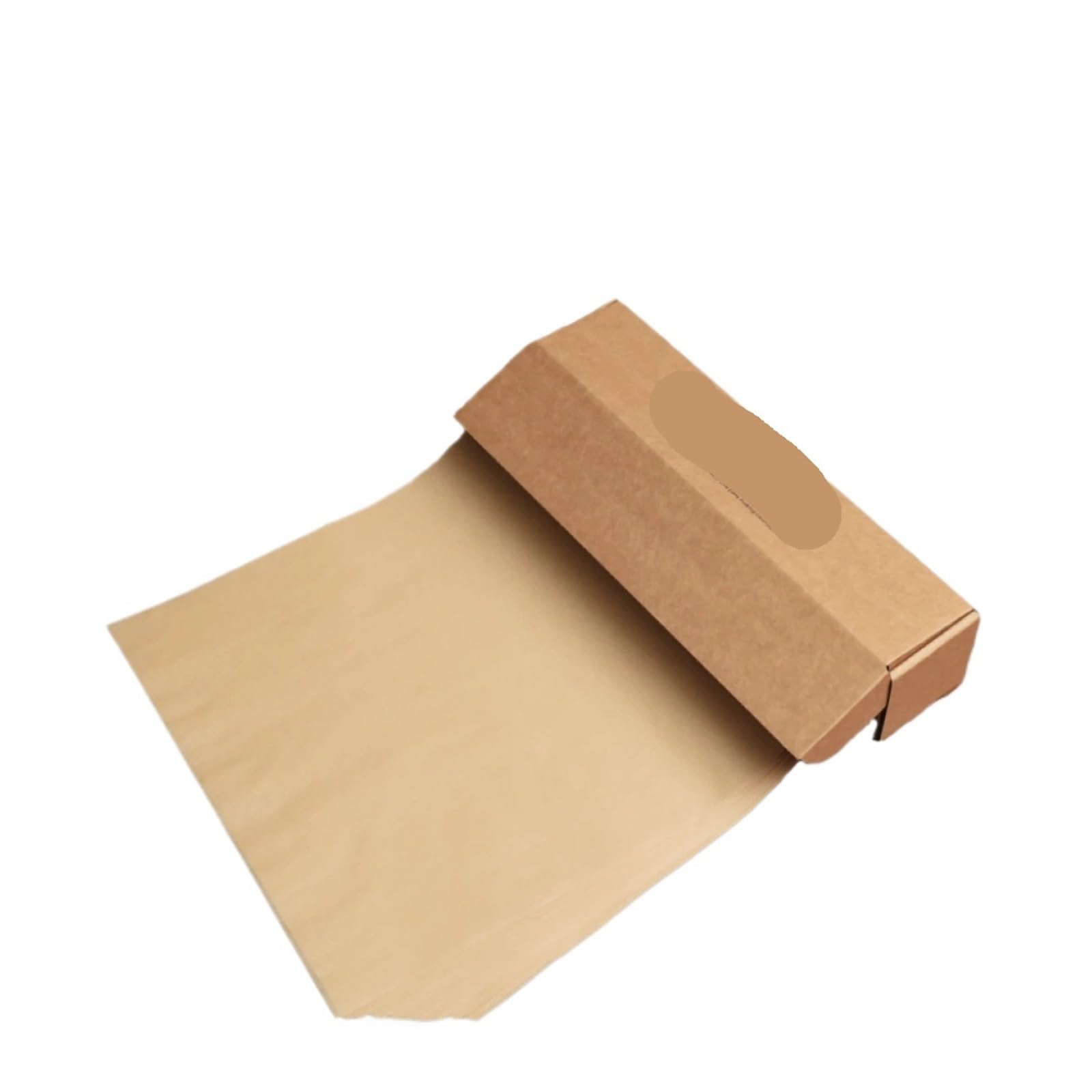 Papel de horno Papel de horno pergamino precortado antiadherente cuadrado for asar a la parrilla, envasado alimentos, freidora aire, galletas al vapor(Brown 9x13in 100pcs)