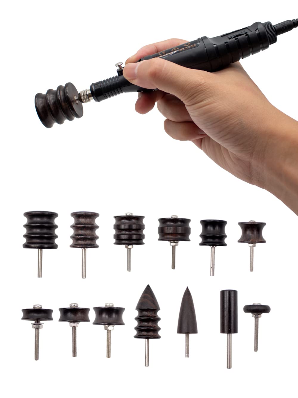 Outil Polissage Cuir | Brunissoir Professionnel Pour Leathercraft | 3 Fentes Pour Travail Précis | Compatible Perceuse