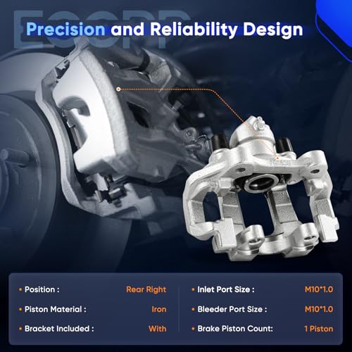 Image of ECCPP 19B3315 Rear Right Disc Brake Caliper Assembly