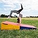 WAZHOU Incline Gymnastics Wedge Mat - Red,Yellow, Blue - Tumbling, Gymnastics, Aerobics, Stretching, Pilates, Yoga, Martial Arts - Exercise Mat(120x60x35cm)