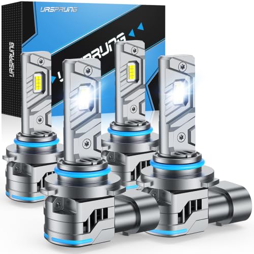 Image of Ursprung 9005 HB3 9006 HB4 Bulbs Combo, 150000LM 1500% 6500K Cool White High Low Beam Replacement Lamps, IP68 Waterproof Plug‑and‑Play Vehicle Lighting Bulbs, Pack of 4