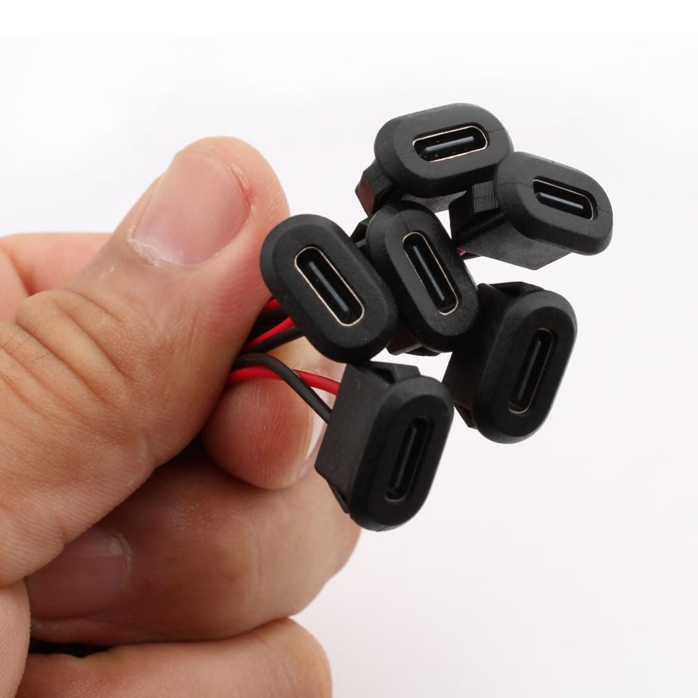 RUNCCI-YUN 10 Pz USB-C USB 3.1 tipo C femmina per montaggio a pannello