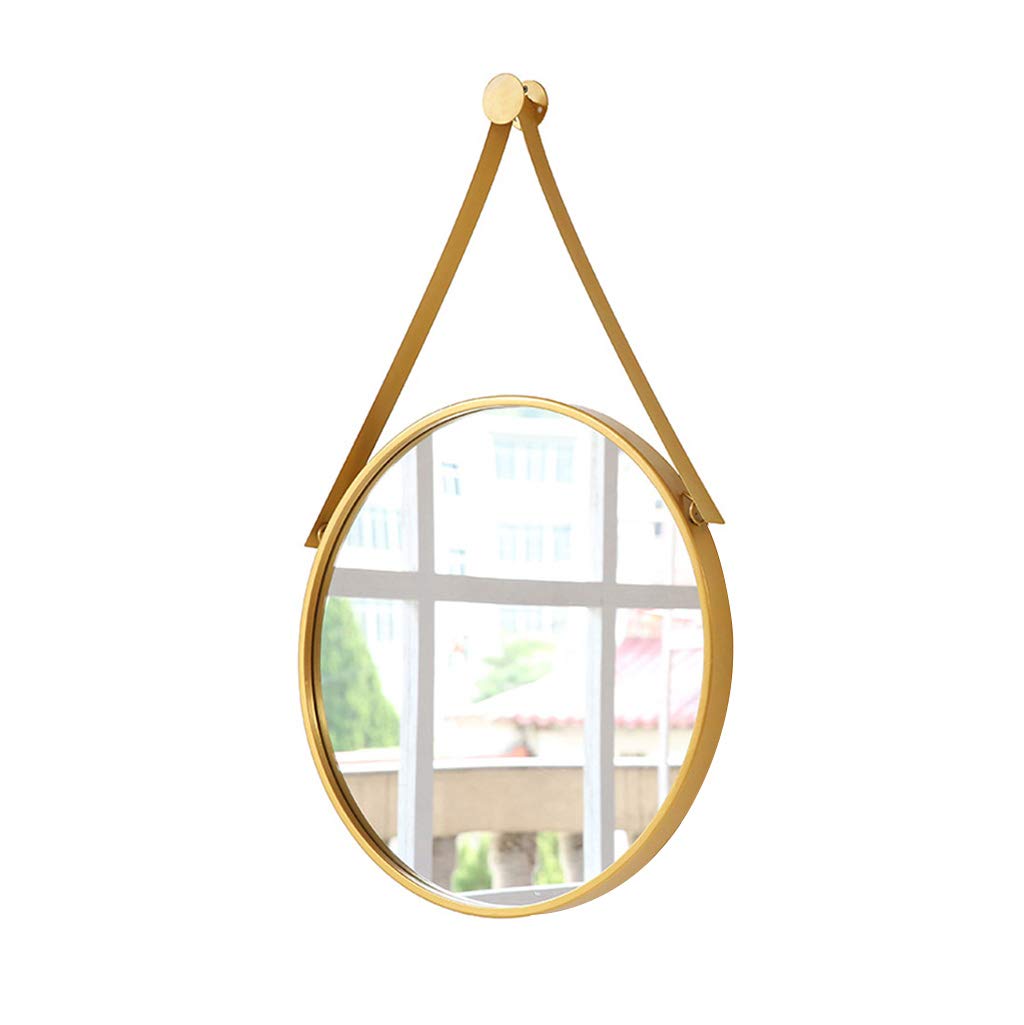Espejo de pared redondo de 40 cm para un baño moderno y funcional