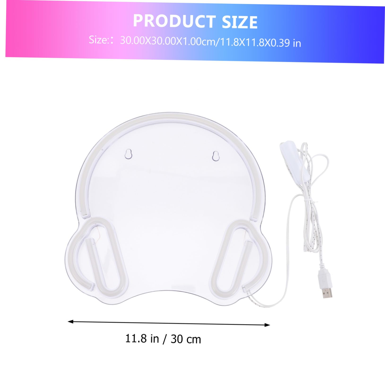 Gatuida Letrero Led De Neón Acrílico Para Decoración De Habitación y Gaming, Luz Ambiental Nocturna Usb, Cartel Luminoso Decorativo Para Dormitorio, 1 Unidad