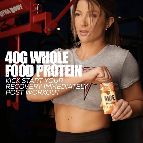 Image of REDCON1 MRE Ready to Drink Protein Shakes, Vanilla Milkshake - Protein Drinks with Whole Food Sources - Sugar Free RTD Shake Formulated to Fuel Athletes at Any Time (12 Pack)