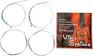 Glomora IRIN V70 Viola String Set, Premium Nickel-Chrome Strings for Professional Viola Players
