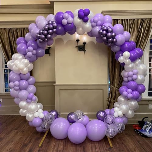 Image of Purple Balloons 12 inch, Purple Latex 50pcs Party Balloons | Wedding, Baby Shower, Birthday Party Decorations