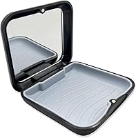 Vista 1 de Estuche de retención de ortodoncia con espejo, cuadrado, negro