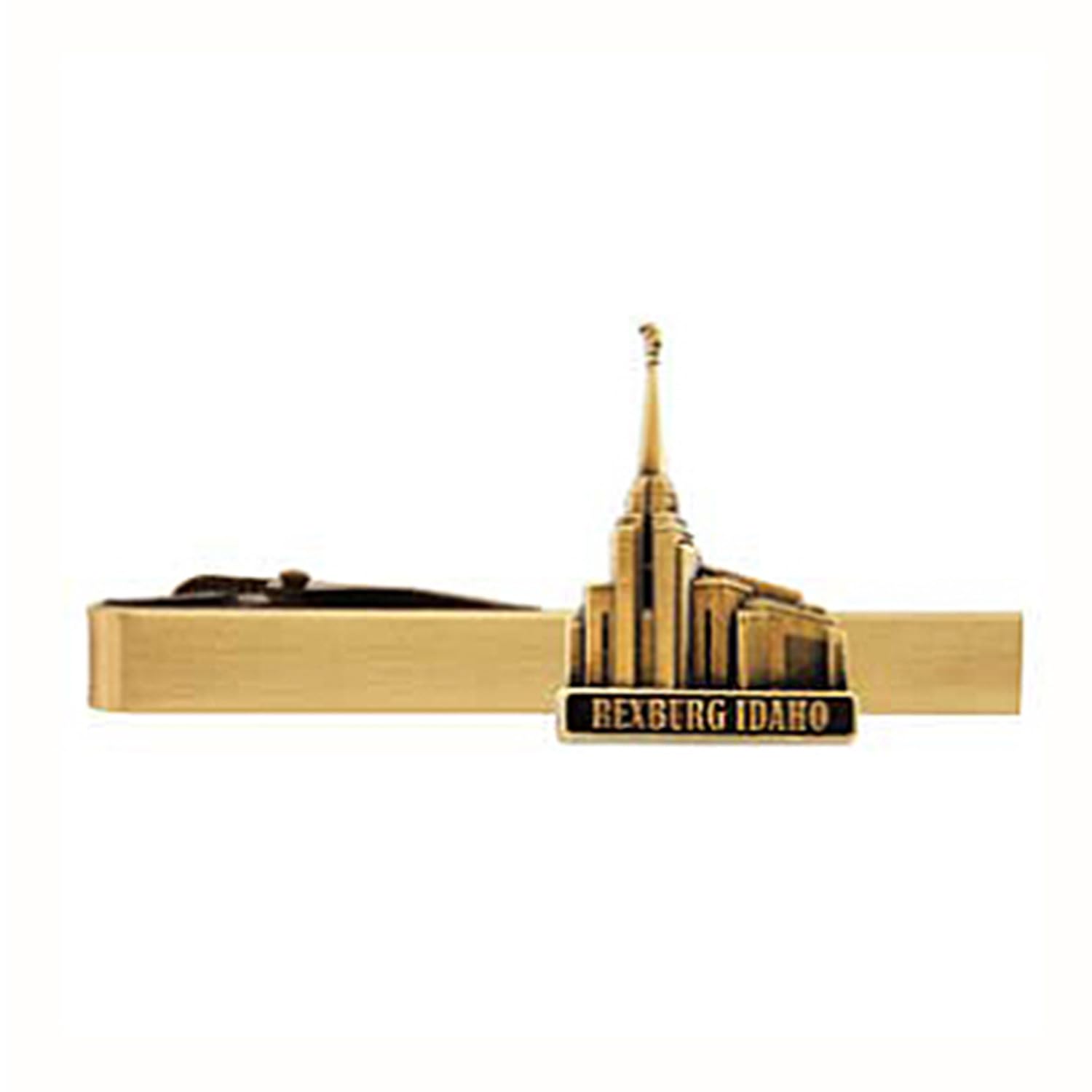 LDS Rexburg Idaho Temple Gold Steel Tie Bar - Tie Clip - Priesthood Gift, LDS Missionary, Tie Clip-image-6
