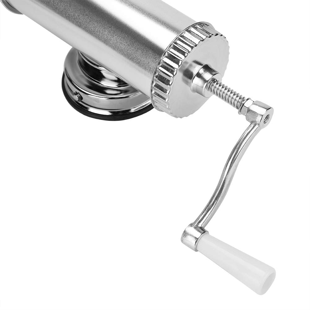 Sausage Stuffer Machine, DIY Kitchen Hand Cranked Sausage Stuffer 3 Kinds Filling Nozzles Household for Sausage for Meat Sausage