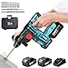 SEESII Tassellatore a Batteria 3-in-1: Perforazione, Perforazione a Impulso e Scalpellinatura con 2 Batterie 5,0Ah, SDS-Plus, Motore Brushless 900W, Trapano a Percussione per Fai da Te e DIY