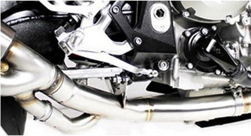 スリップオン にとって S1000RR 用 2017 2018 オートバイの排気触媒ステンレス鋼接続ミドルリンクパイプ スリップオン