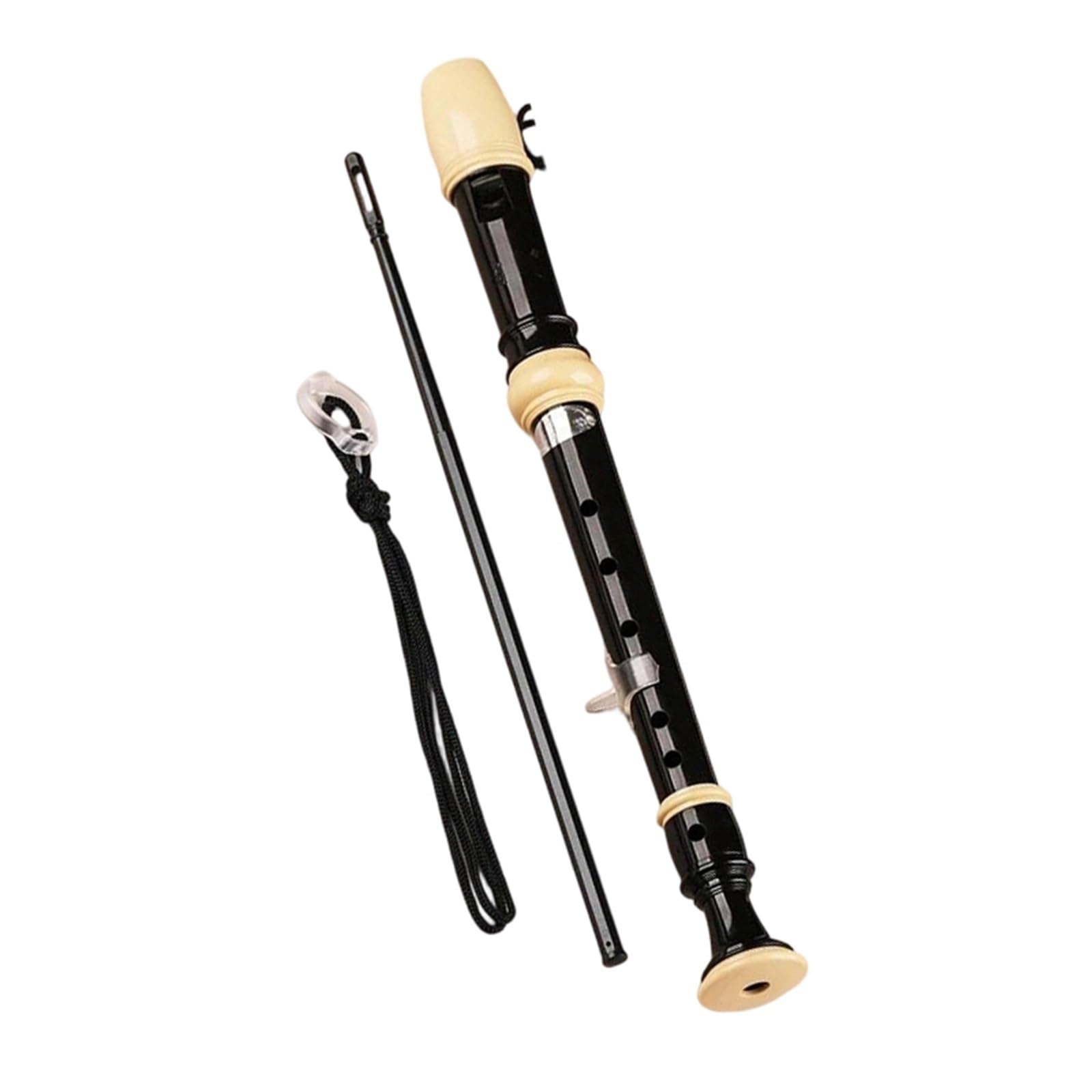 Flet Prosty Rejestrator W Stylu Niemieckim: Przenośny Instrument Z Żywicy ABS (sopran) 6/8 Otworami(6-Hole)