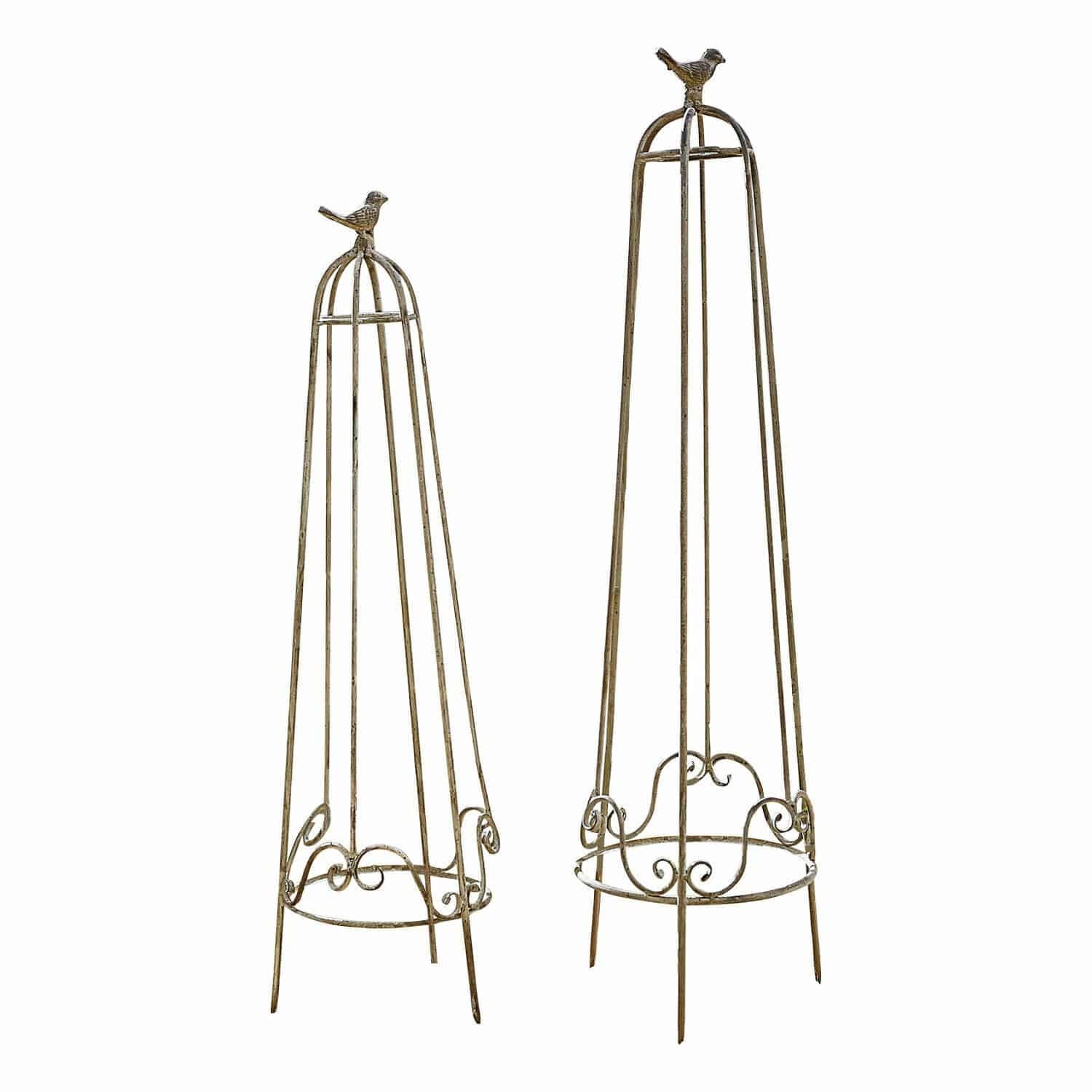 Loberon Rankhilfe 2er Set Orianne – Rankhilfe Gartendekoration – authentische Antik-Optik