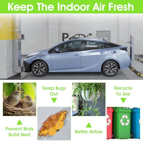 Image of Xthrotsenk 3 Pcs Dryer Lint Catcher Dryer Vent Lint Dust Bag Indoor Vent Trap for Outdoor Drying Vents Capturing Dust (Black)