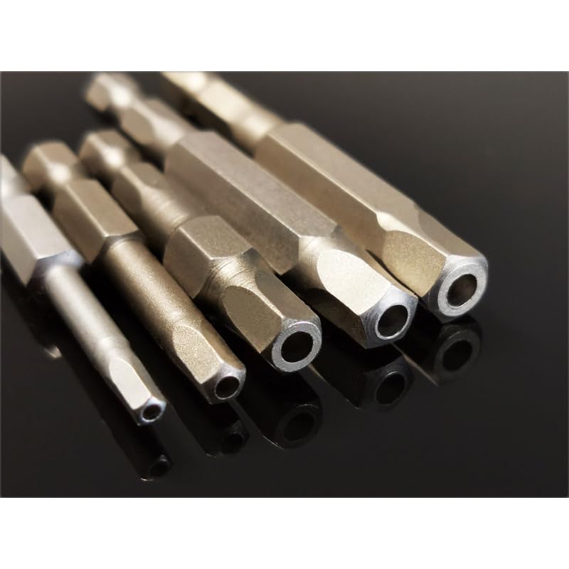Set da 5 pezzi Punte for cacciavite pentagonale Condividi Punte for bicicletta 1/4" Codolo esagonale S2 Set di utensili manuali fai da te #3#4#5#6#8