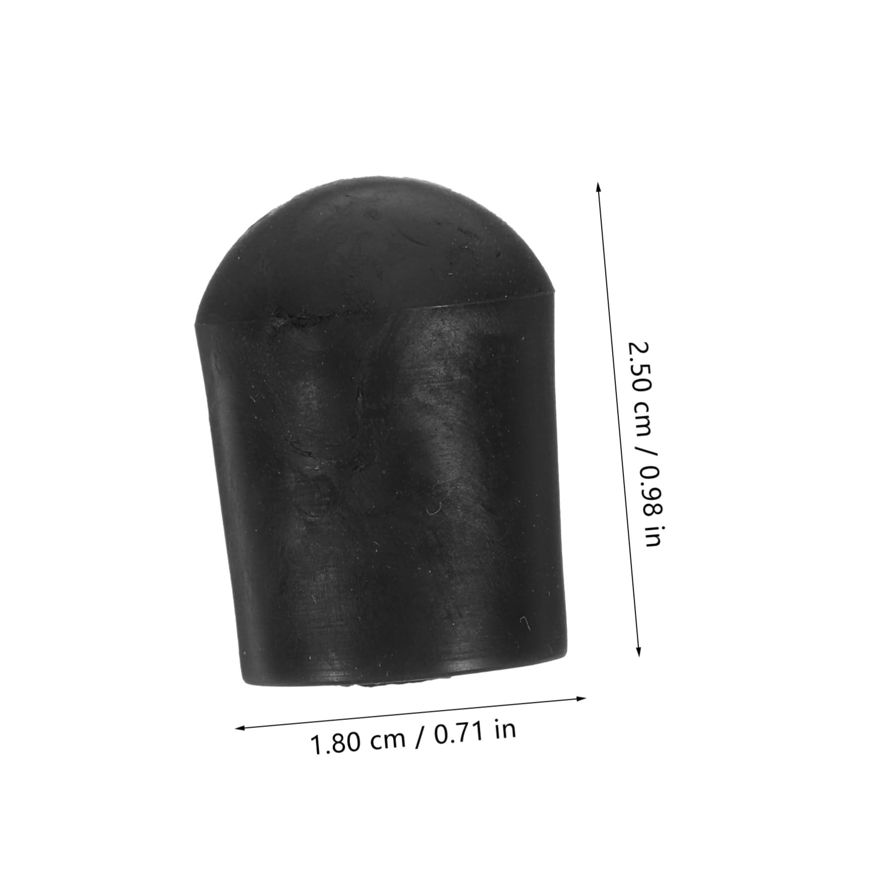 Milisten Cello Accessories 2pcs Tail Post Leather Pad Rubber Tip Non-slip Cap for Violin Bass Endpins