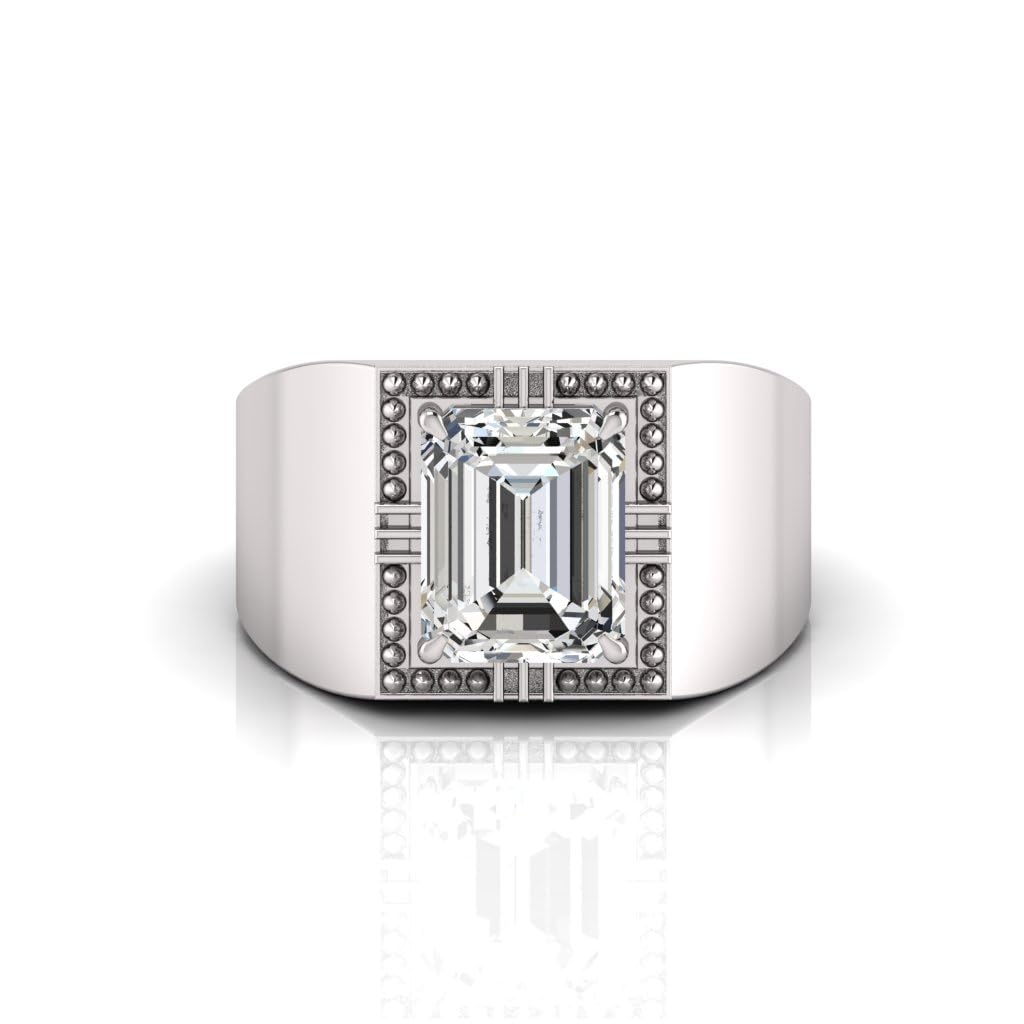 5.25 Ratti White Sapphire Original Stone Adjustable Ring For Men And Women With Lab Certified A11-image-21