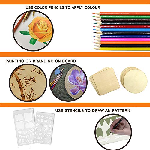 Petuol WLBB20190423 Wood Burning Kit, 110 Pieces Wood Burning Tool thumb #4