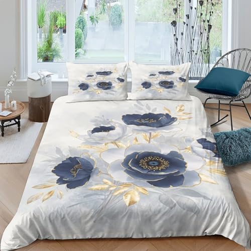 Drap de couette microfibre style moderne élégant 3D imprimé 135x200cm