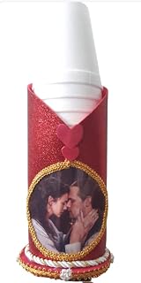 customize with your photo or TV series or favorite actor personalized with name product Entirely handmade .plastic paper Cup holder dispenser handmade Foamy 20x10 cm