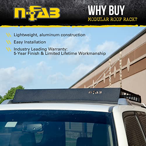 N-Fab Aluminum Modular Roof Rack | Textured Black | T102Mrf | Fits 2010-2023 Toyota 4Runner Suv #TOP2