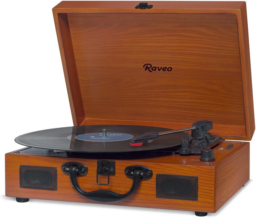 Raveo Vitrola com USB e Bluetooth, Sonetto Wood, 10W, marrom