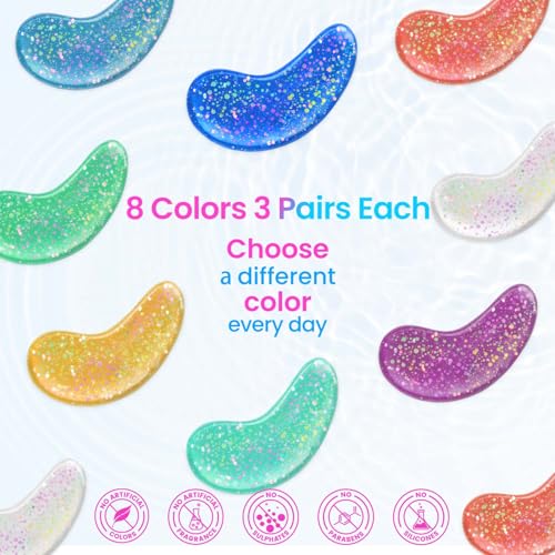 Image of Onespring Under Eye Patches (24 Pairs) - Eye Masks for Wrinkles, Puffy Eyes, Dark Circles, Eye Bags, Under Eye Mask for Refreshing, Revitalizing, Gifts for Mom, Birthday Gift for Teenage Girls