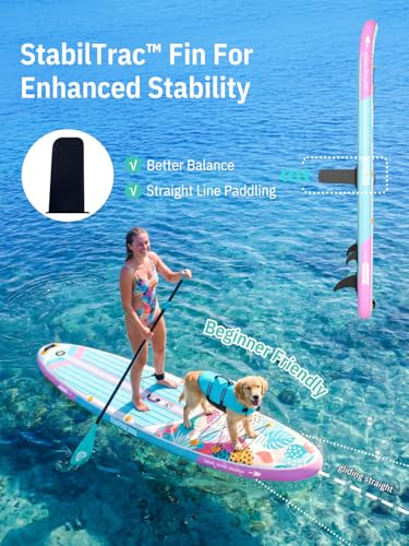 Image of Niphean Inflatable Stand Up Paddle Board with SUP Accessories, Anti-Slip EVA Deck, 10'6'' Inflatable Paddle Boards for Adults & Youth of All Skill Levels