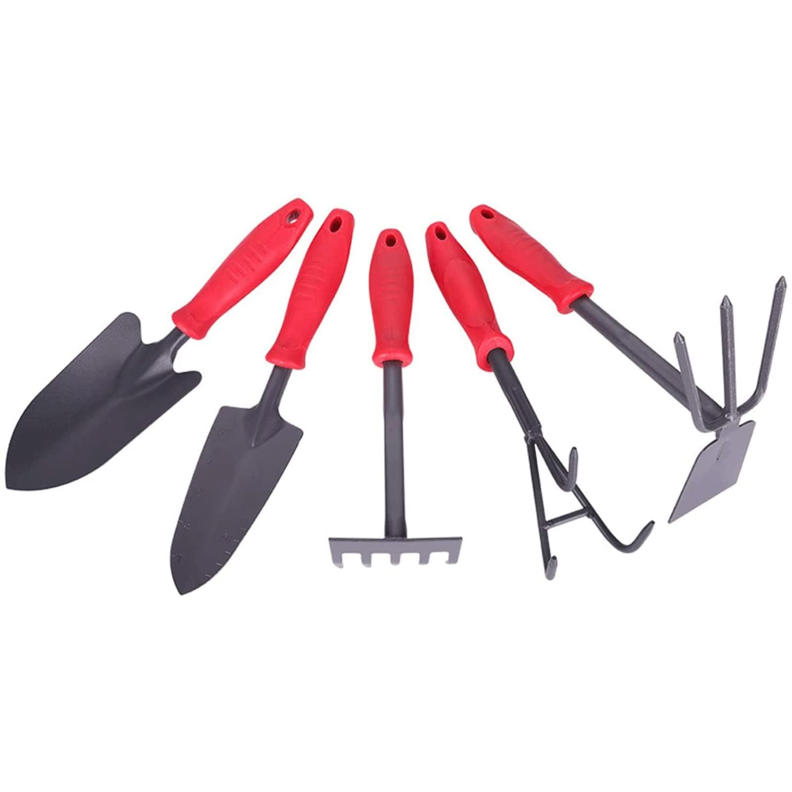 Gartenwerkzeug-Set, 5-teiliges Gartenarbeits-Handwerkzeug-Set for den Außenbereich, strapazierfähiges Gartenwerkzeug-Set mit weichem Gummigriff Gartengeschenke für Frauen Männer