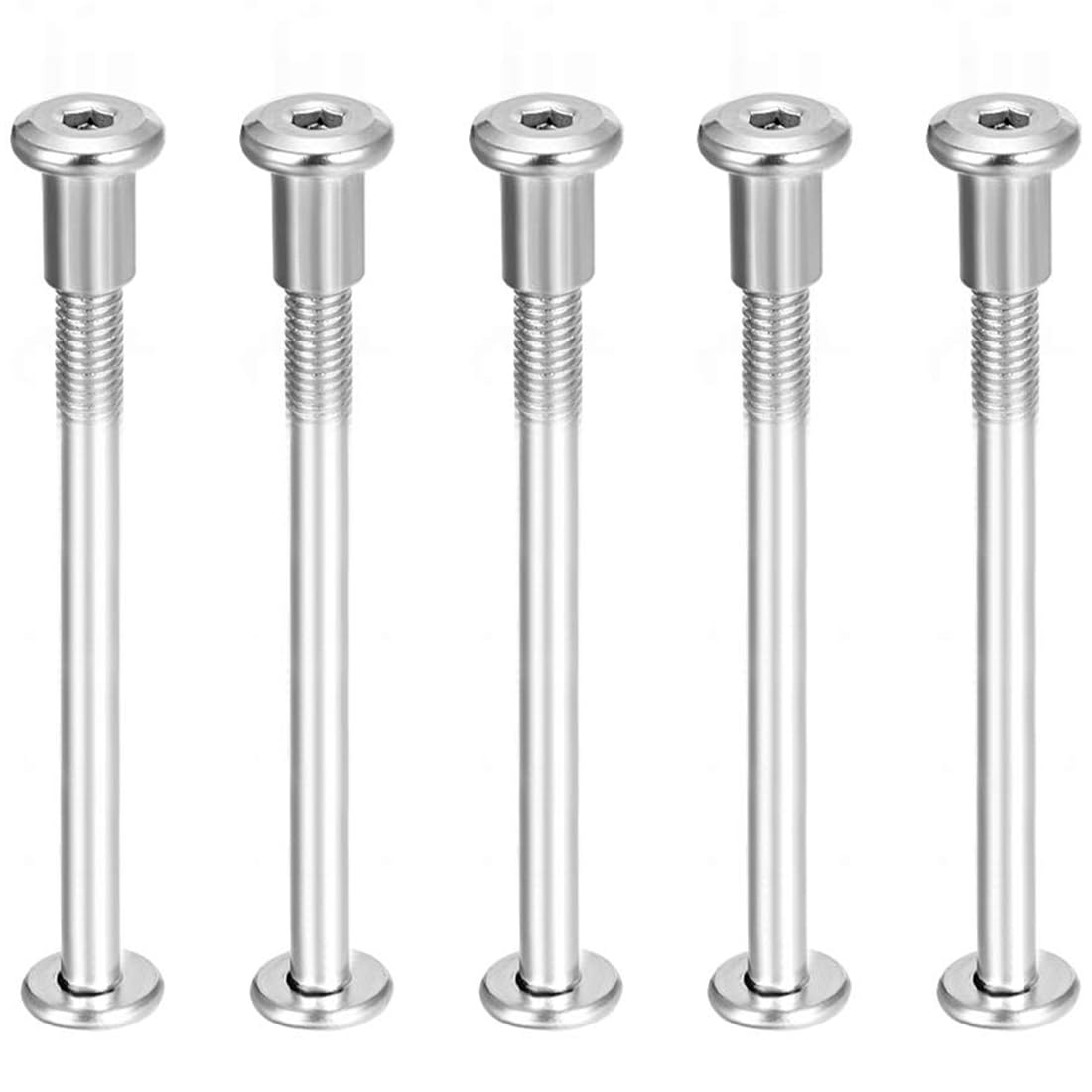 TA-VIGOR 5 Sets Furniture Connecting Screws Bolts, M6 x 85mm Binding Screws Posts Belt Buckle Binding Bolts